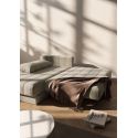 Divano letto matrimoniale con penisola Akello Lounger - 280 Avella Sand