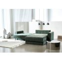 Divano letto matrimoniale con penisola e braccioli Akello Lounger Arms - 281 Avella Pine Green