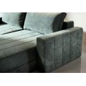 Divano letto matrimoniale con penisola e braccioli Akello Lounger Arms - 281 Avella Pine Green