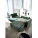 Divano letto matrimoniale con penisola e braccioli Akello Lounger Arms - 281 Avella Pine Green