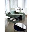 Divano letto matrimoniale con penisola e braccioli Akello Lounger Arms - 281 Avella Pine Green