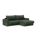 Divano letto matrimoniale con penisola e braccioli Akello Lounger Arms - 281 Avella Pine Green