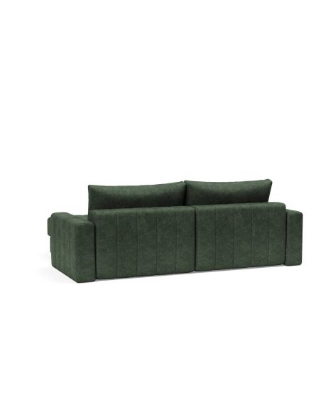 Divano letto matrimoniale con penisola e braccioli Akello Lounger Arms - 281 Avella Pine Green