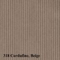 Divano letto matrimoniale con braccioli Cone - 318 Cordufine Beige