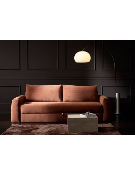 Divano letto matrimoniale con braccioli Cone - 412 Esina Rust Orange