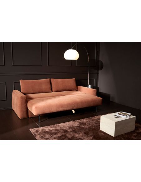 Divano letto matrimoniale con braccioli Cone - 412 Esina Rust Orange