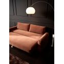 Divano letto matrimoniale con braccioli Cone - 412 Esina Rust Orange