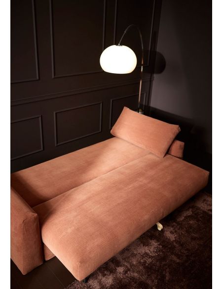 Divano letto matrimoniale con braccioli Cone - 412 Esina Rust Orange