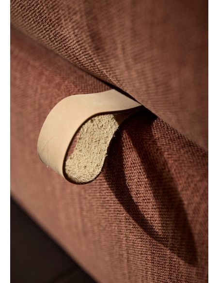 Divano letto matrimoniale con braccioli Cone - 412 Esina Rust Orange