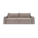 Divano letto matrimoniale con braccioli Cone - 318 Cordufine Beige