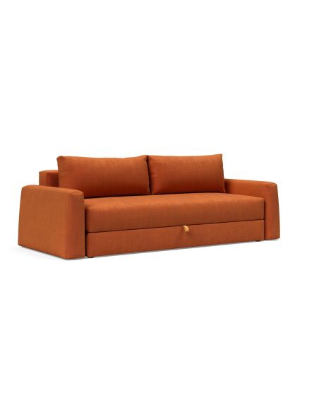 Divano letto matrimoniale con braccioli Cone - 412 Esina Rust Orange