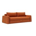 Divano letto matrimoniale con braccioli Cone - 412 Esina Rust Orange
