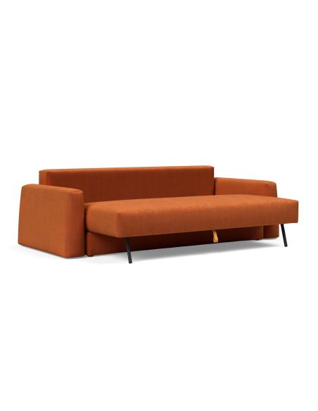 Divano letto matrimoniale con braccioli Cone - 412 Esina Rust Orange