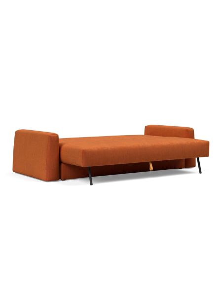Divano letto matrimoniale con braccioli Cone - 412 Esina Rust Orange