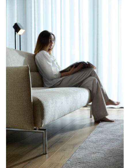 Divano letto con braccioli Jillis Arms - 280 Avella Sand Divano letto con braccioli Jillis Arms - 280 Avella Sand