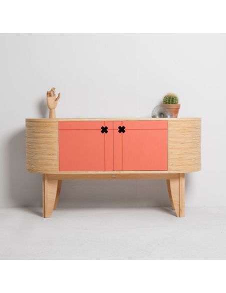 Mobile porta TV in legno multi-strato Curvi