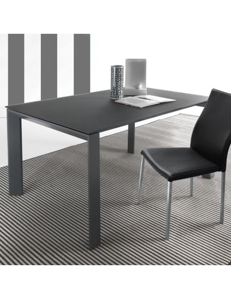 Tavolo in vetro allungabile per cucina o soggiorno Harvey