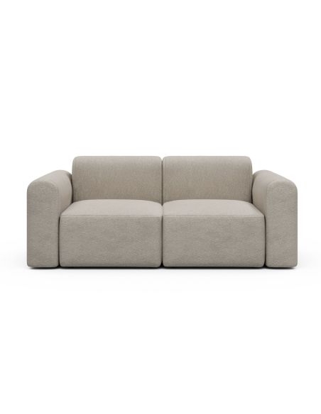 Divano a due posti con braccioli Rund - 816 Aivi Lace Beige