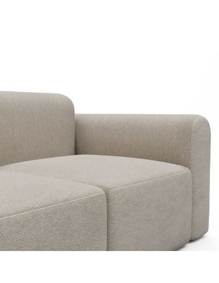 Divano a due posti con braccioli Rund - 816 Aivi Lace Beige