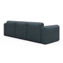 Divano a tre posti con braccioli Rund A3L - Denari 489 Royal Blue