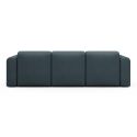 Divano a tre posti con braccioli Rund A3L - Denari 489 Royal Blue
