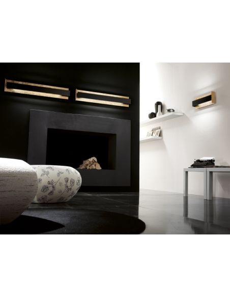 Lampada da parete design moderno in acciaio 75 cm Tao D703