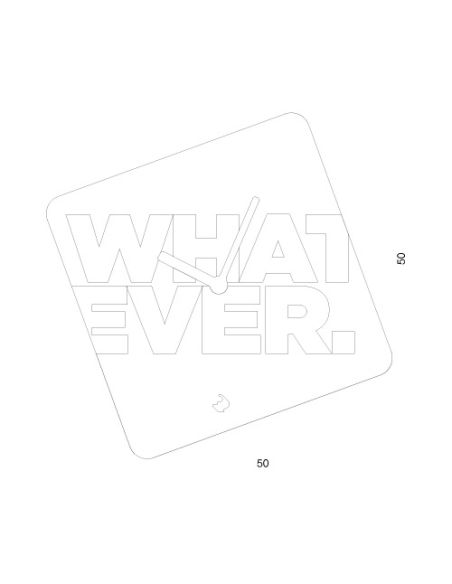 Orologio da parete quadrato design moderno Whatever