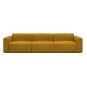 Divano design moderno Rund B3L - Bouclé 536 Ochre