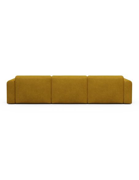 Divano design moderno Rund B3L - Bouclé 536 Ochre