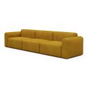Divano design moderno Rund B3L - Bouclé 536 Ochre