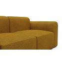 Divano design moderno Rund B3L - Bouclé 536 Ochre