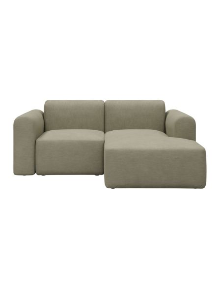 Divano 2 posti con penisola Rund C2L - Vivus 571 Dusty Sand