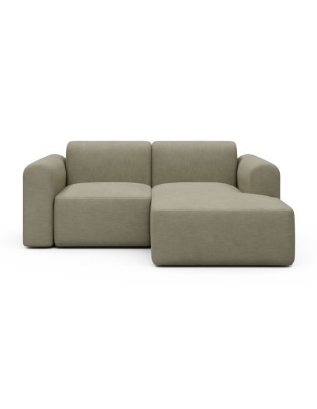 Divano 2 posti con penisola Rund C2L - Vivus 571 Dusty Sand