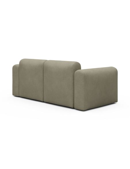 Divano 2 posti con penisola Rund C2L - Vivus 571 Dusty Sand