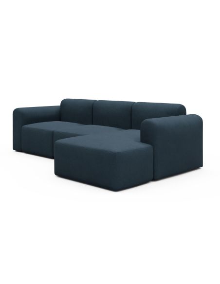 Divano con penisola Rund C4L - Argus 580 Navy Blue
