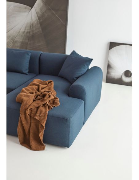 Divano con penisola Rund C4L - Argus 580 Navy Blue