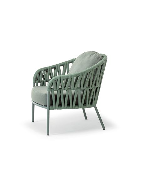 Salotto da giardino in alluminio e tessuto Victory