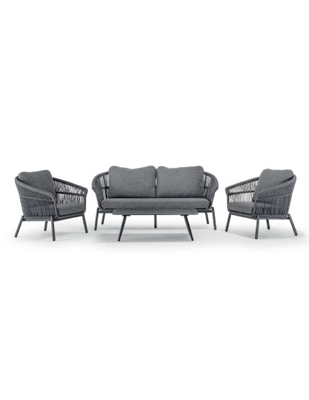 Set da giardino in alluminio e tessuto Victory