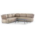 Salotto da esterno angolare Soft Modular