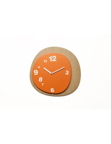 Orologio da muro design moderno in legno naturale Woodie