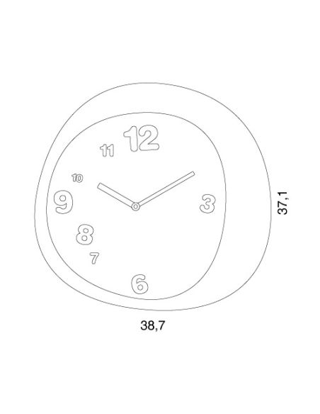 Orologio da muro design moderno in legno naturale Woodie