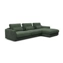 Divano con chaise longue Vivole 6.0 - Casone 498 Forest Green