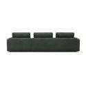 Divano con chaise longue Vivole 6.0 - Casone 498 Forest Green