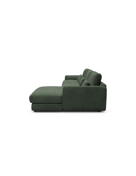 Divano con chaise longue Vivole 6.0 - Casone 498 Forest Green