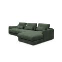 Divano con chaise longue Vivole 6.0 - Casone 498 Forest Green