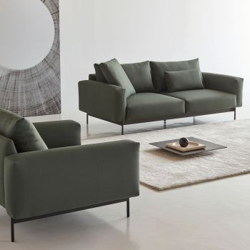 Divano due posti Arthon A2 - Cura 769 Saga Green 2