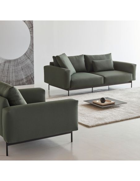 Divano due posti Arthon A2 - Cura 769 Saga Green