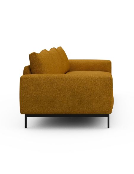 Divano tre posti design moderno Arthon A3 - Bouclé 536 Ochre