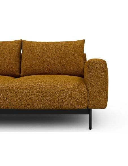 Divano tre posti design moderno Arthon A3 - Bouclé 536 Ochre