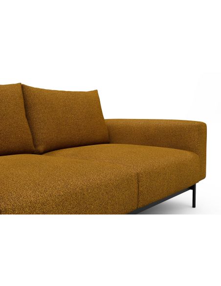 Divano tre posti design moderno Arthon A3 - Bouclé 536 Ochre